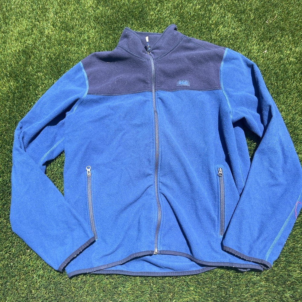 REI Navy and Blue Fleece Jacket